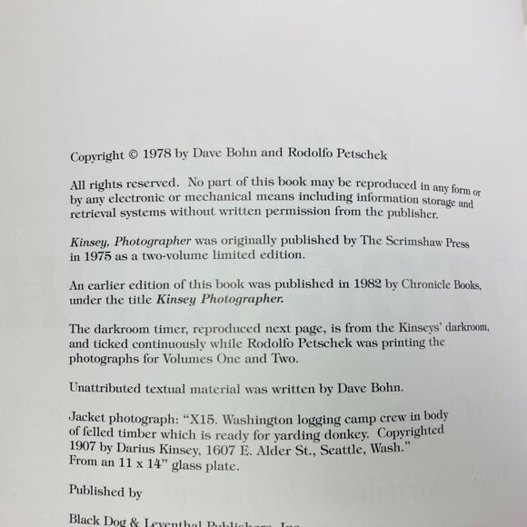 Kinsey Photographer A Half Century of Negatives Volume 1 Limited Ed. Hardcover - Picture 5 of 9